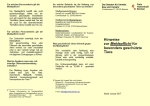 Bild des Hinweisblattes für die Meldepflicht