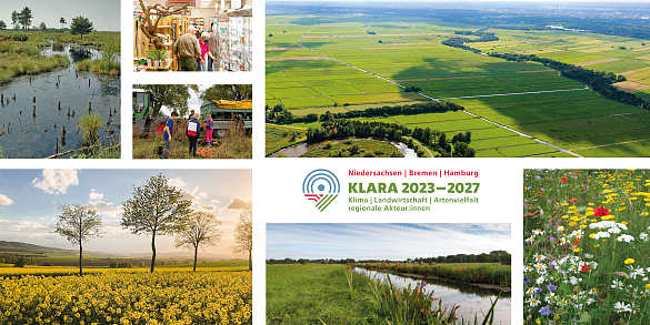 Collage landwirtschaftlicher Foto zum Förderkonzept KLARA