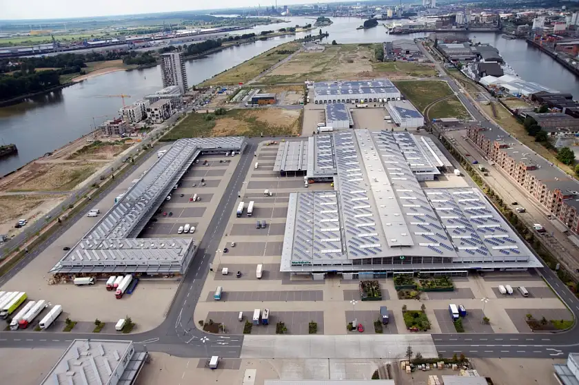 Photovoltaikanlage auf dem Großmarkt Bremen (Foto: Großmarkt Bremen)