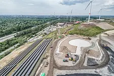 Photovoltaikanlage auf der Mülldeponie