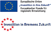 Logo Europäische Union: Investition in Ihre Zukunft / Investition in Bremen Zukunft 