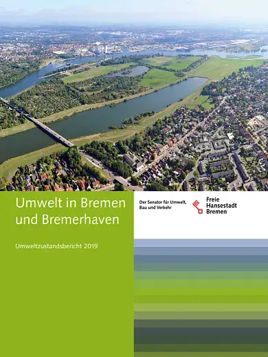 Zu sehen ist das Deckblatt des Umweltzustandsberichtes 2019.