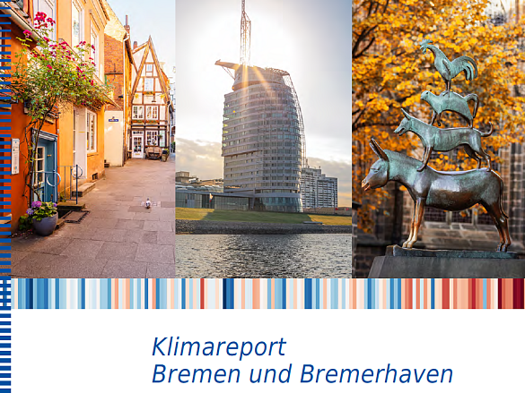 Titelseite des neuen Klimareports Bremen und Bremerhaven