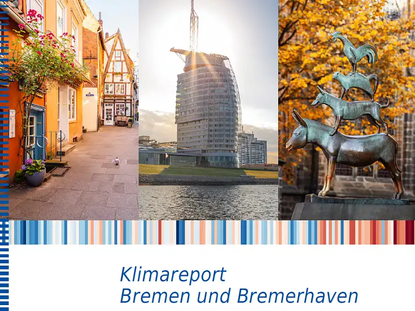 Titelseite des neuen Klimareports Bremen und Bremerhaven